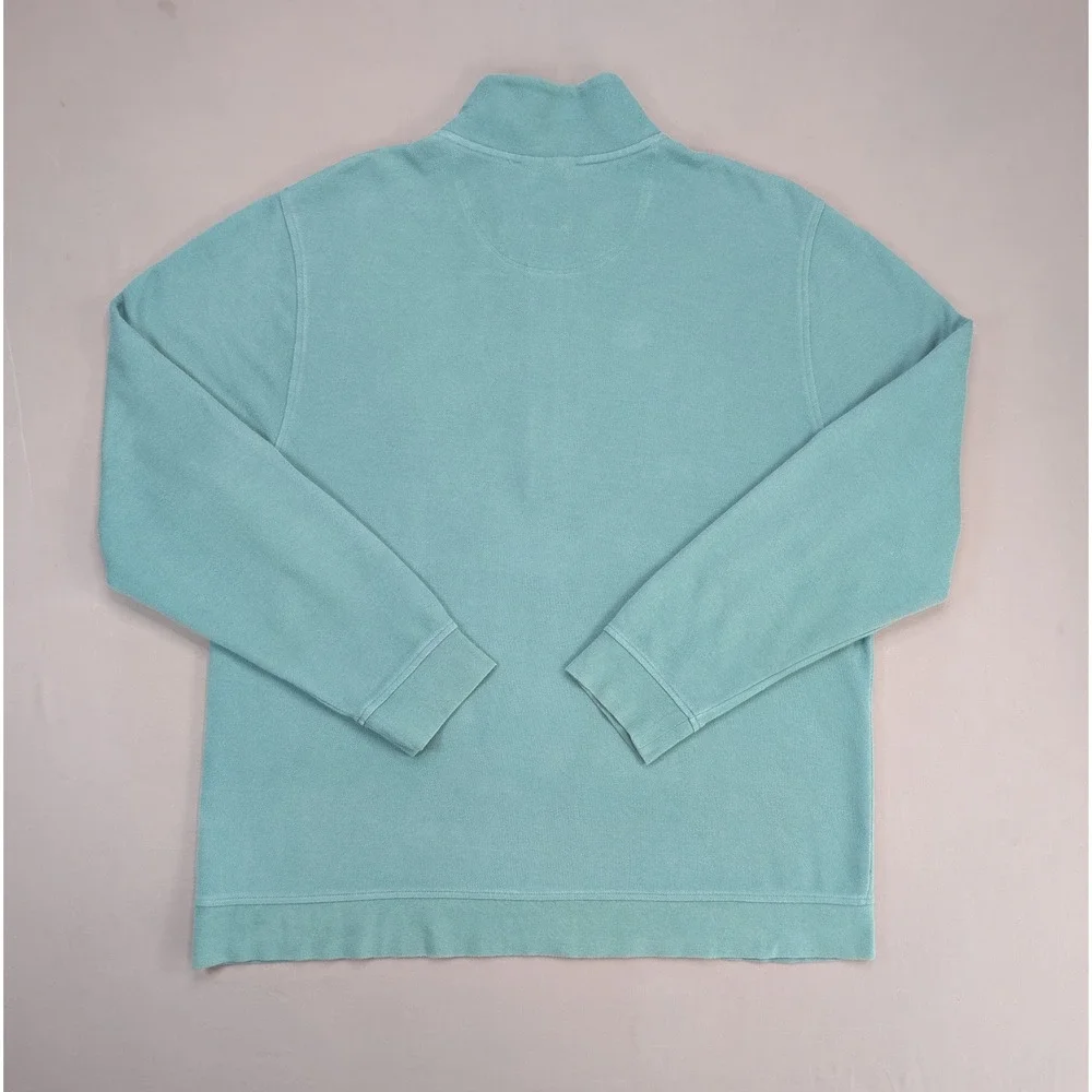 Brooks Brothers XXL Seafoam Green Quarter Zip Pullover Sweater